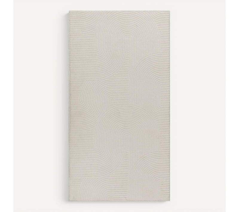 Tapis Rio Salon Antidérapant Arc, Crème, 200x280 Cm
