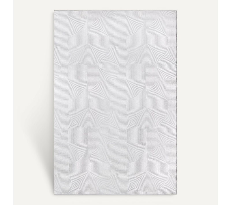 Tapis Rio Salon Antidérapant Arc, Blanc Cassé, 80x150 Cm