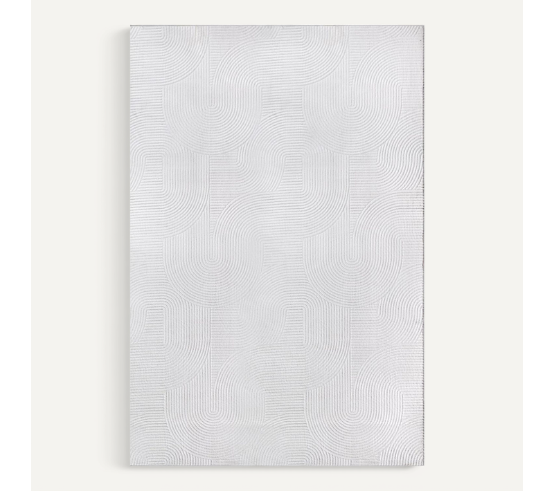 Tapis Rio Salon Antidérapant Arc, Blanc Cassé, 80x300 Cm