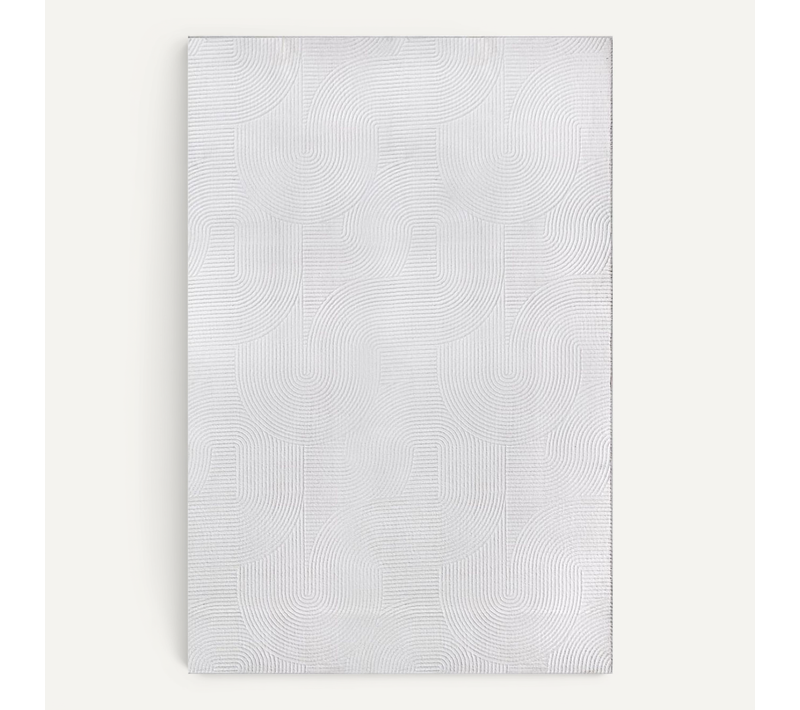 Tapis Rio Salon Antidérapant Arc, Blanc Cassé, 120x160 Cm