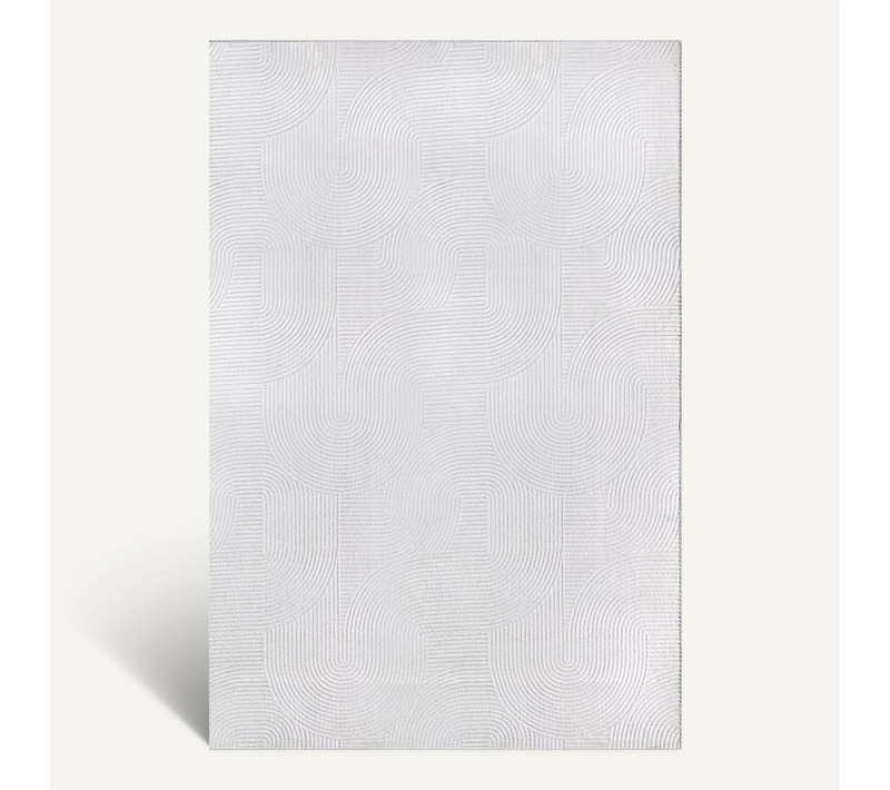 Tapis Rio Salon Antidérapant Arc, Blanc Cassé, 140x200 Cm