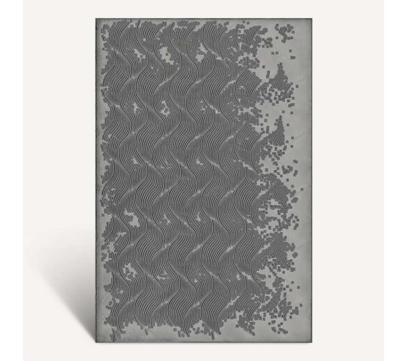 Tapis Rio Salon Antidérapant 3d, Anthracite, 80x300 Cm