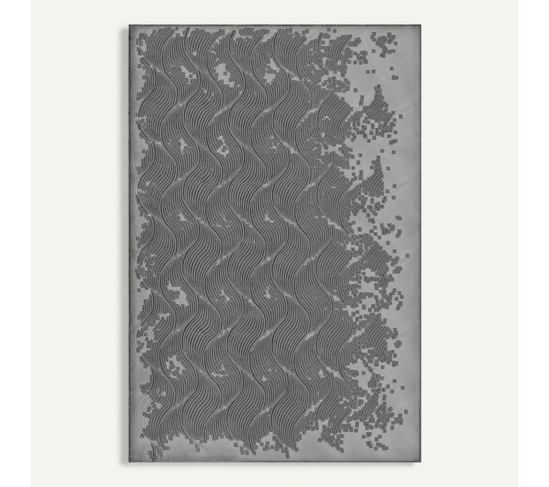 Tapis Rio Salon Antidérapant 3d, Anthracite, 120x160 Cm