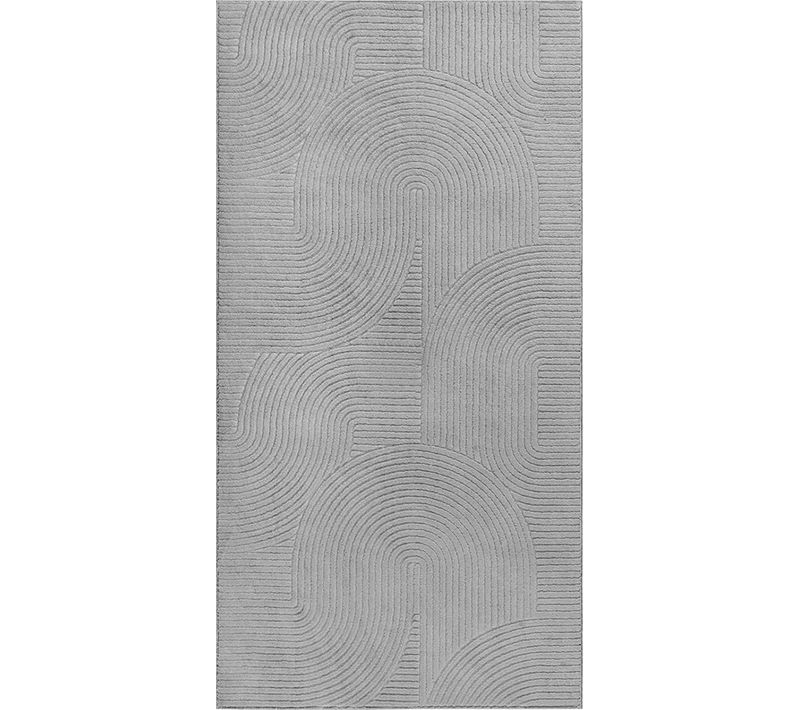 Tapis Rio Salon Antidérapant Arc, Gris, 120x160 Cm