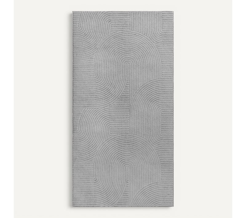 Tapis Rio Salon Antidérapant Arc, Gris, 140x200 Cm