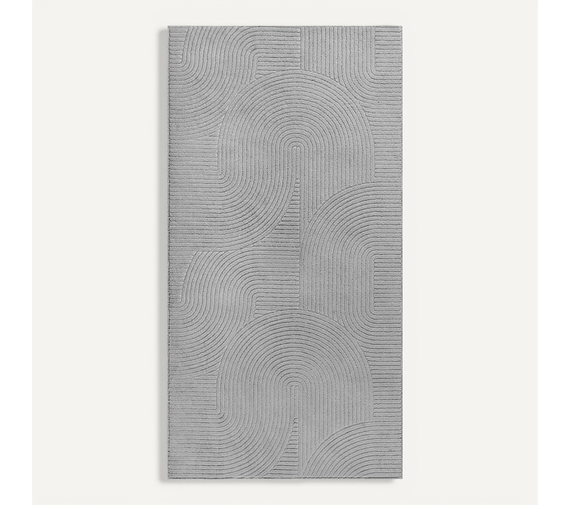 Tapis Rio Salon Antidérapant Arc, Gris, 160x220 Cm