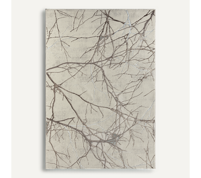 Tapis Mila Brillant, Nature, Crème, 80x150 Cm