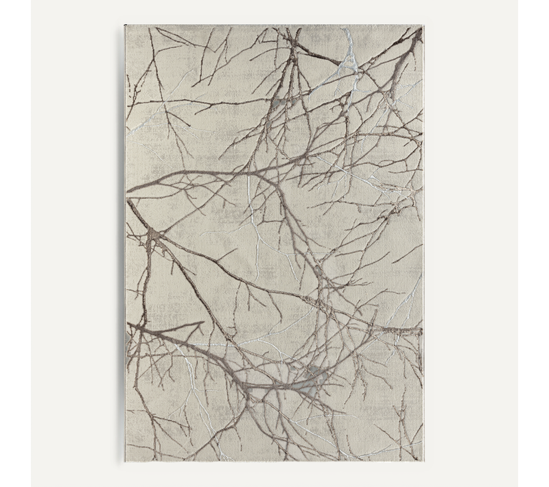 Tapis Mila Brillant, Nature, Crème, 80x300 Cm