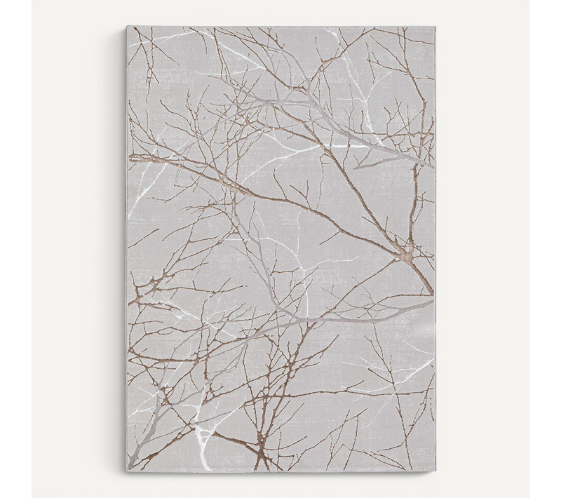 Tapis Mila Brillant, Nature, Gris, 80x300 Cm