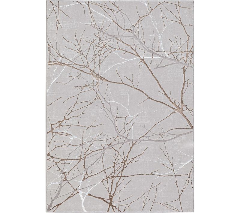 Tapis Mila Brillant, Nature, Gris, 200x290 Cm