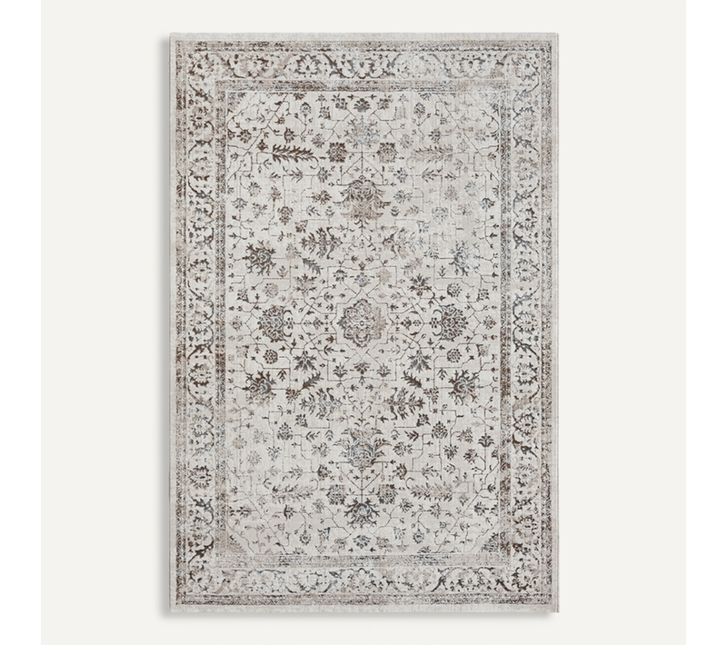 Tapis Mila Brillant, Classique Ancien, Crème, 80x300 Cm