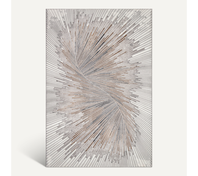 Tapis Mila Brillant, Abstrait Design, Gris, 120x170 Cm