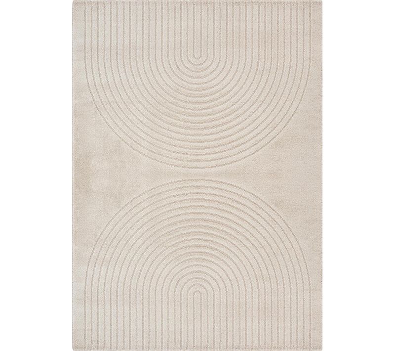 Tapis Elisa Design Géométrique, Beige, 200x280 Cm