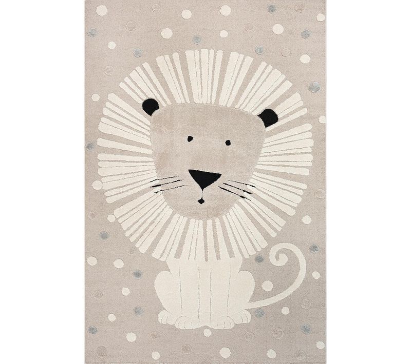 Tapis Jungle Kids Chambre Enfant 3d Résistant - Beige - 80x150 Cm