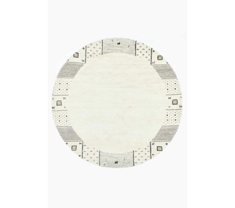 Tapis Gabbeh Denver 150x150 Cm - Beige