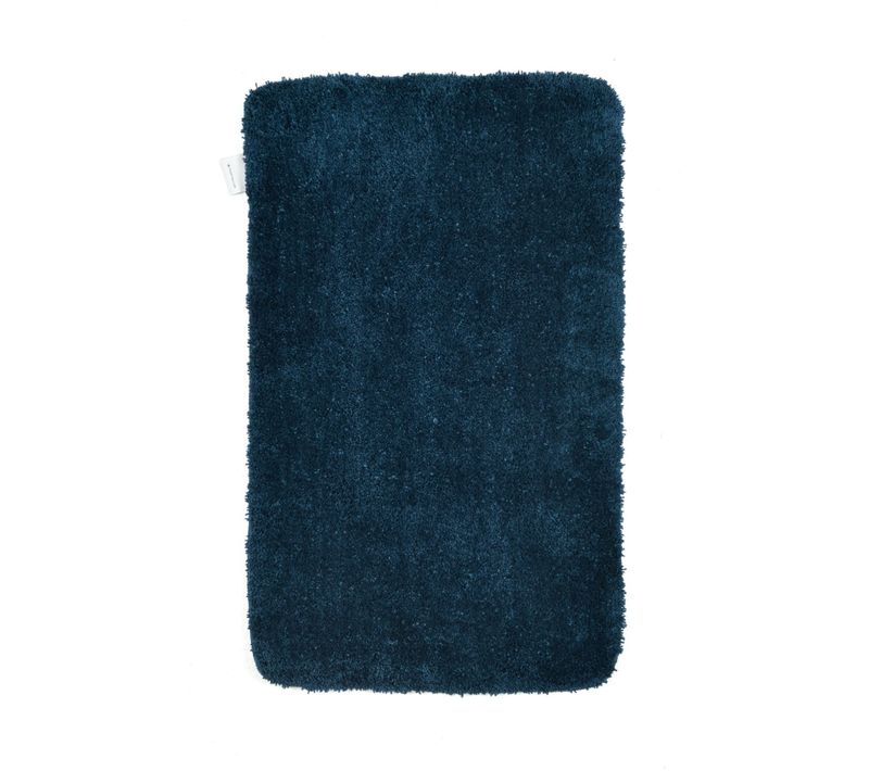 Tapis De Bain Tufté Main Cozy Bath 60x100 Cm - Bleu Pétrole