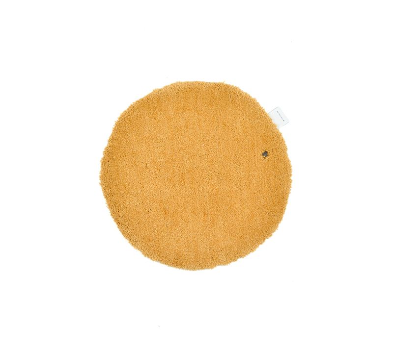 Tapis De Bain Tufté Main Cozy Bath 60x60 Cm - Doré