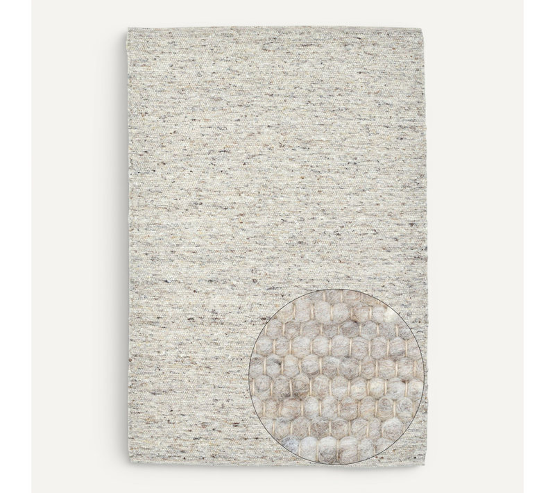 Tapis En Laine Réversible Alm-glück 250x300 Cm - Sable