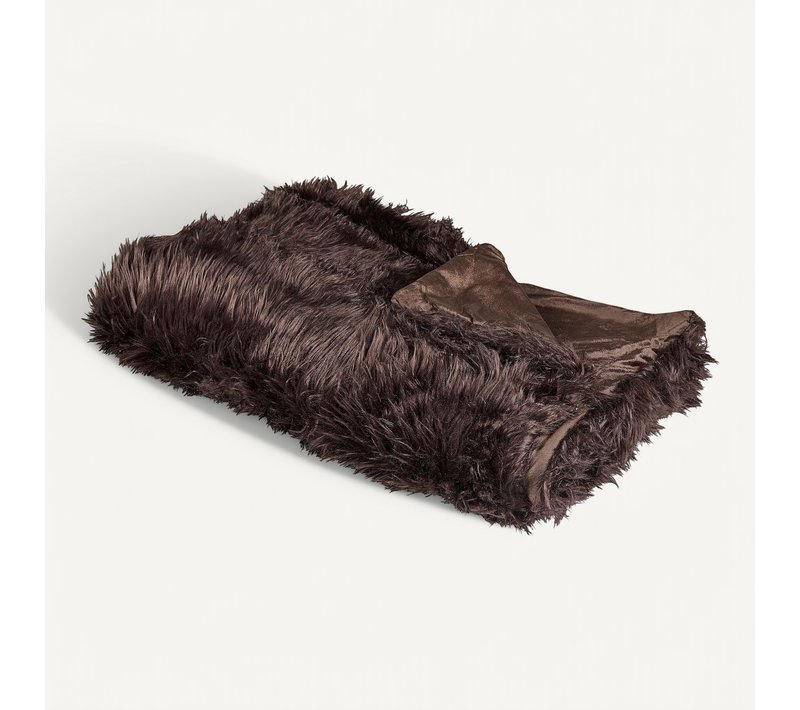 Couvre-lit 150 X 200 Cm Marron Delice