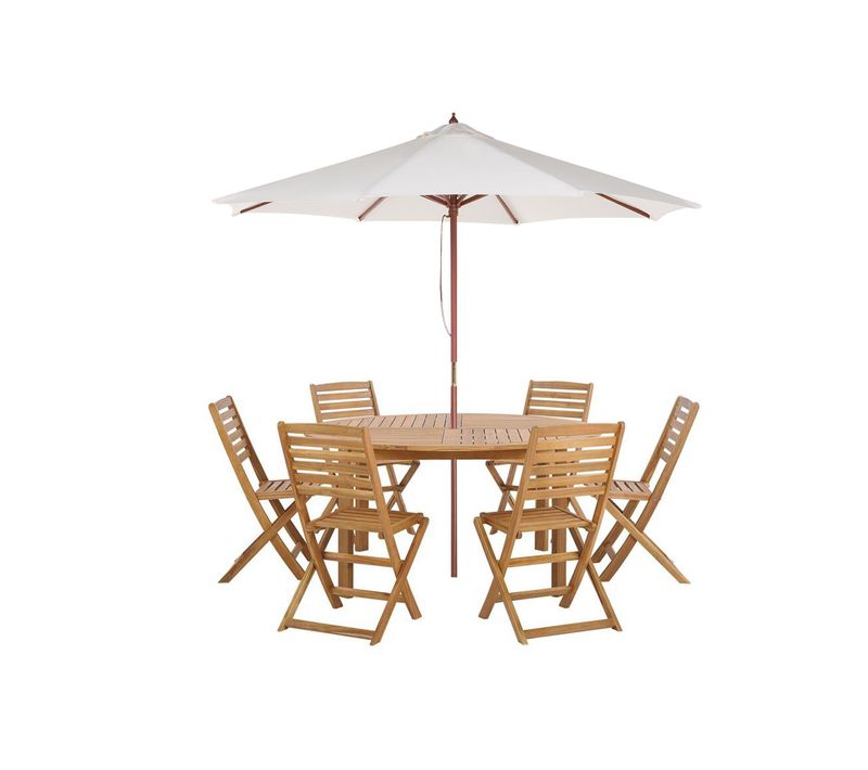 Set De Salle à Manger Bois Solide Bois Clair Tolve