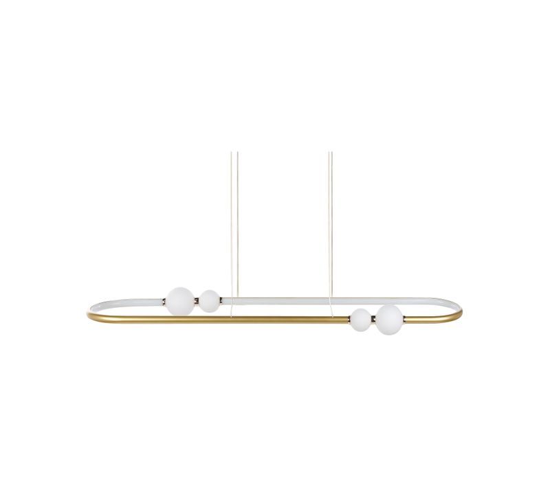 Lampe LED Suspendue Feale Métal Doré