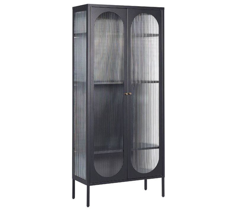 Armoire Vitrine Noir Foxton
