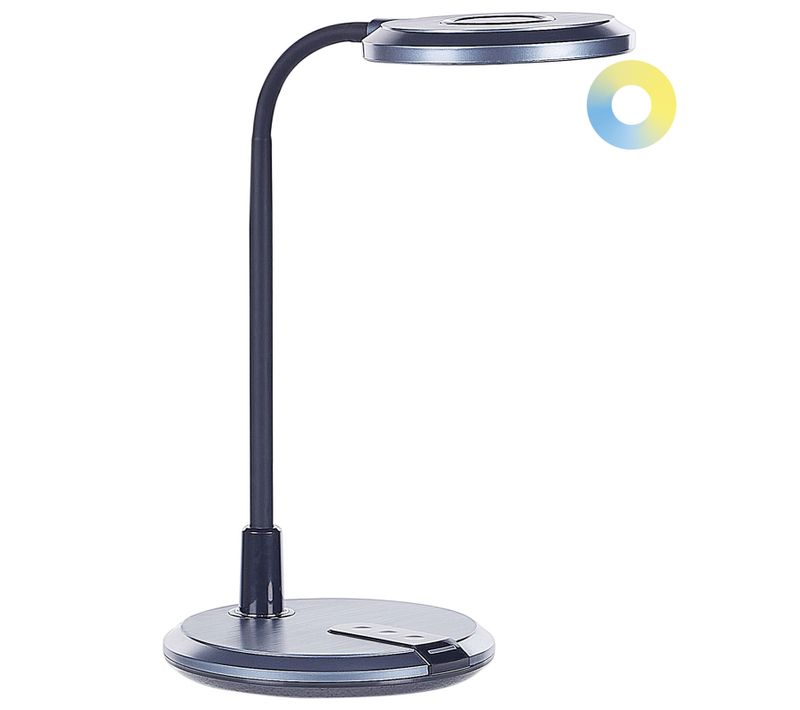Lampe De Bureau LED Columba Réglable Métal Noir