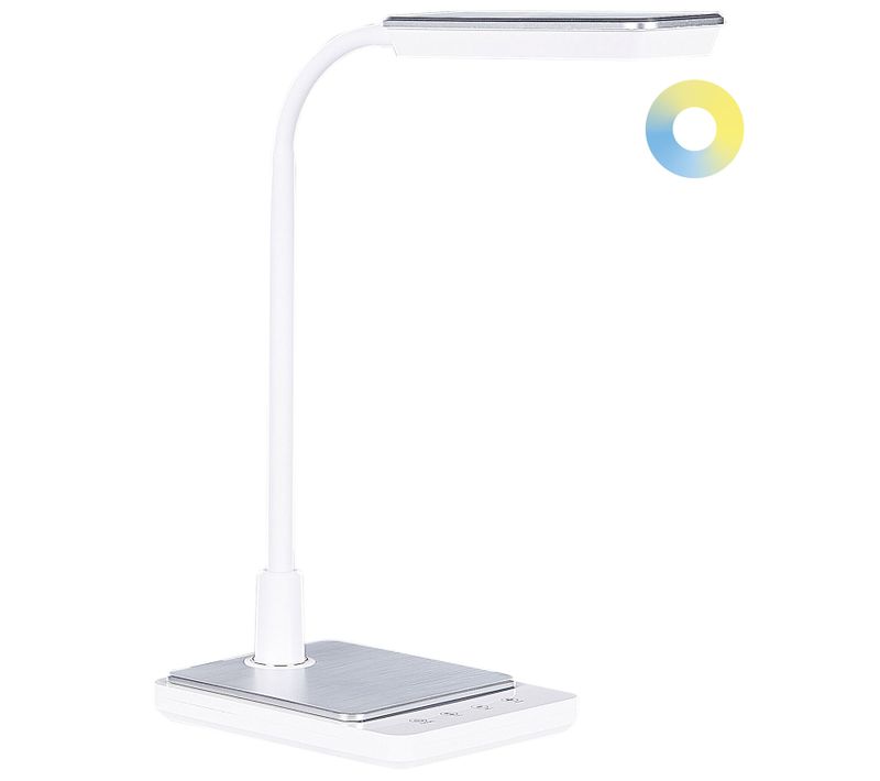 Lampe De Bureau LED Centaurus Avec Variateur Métal Blanc