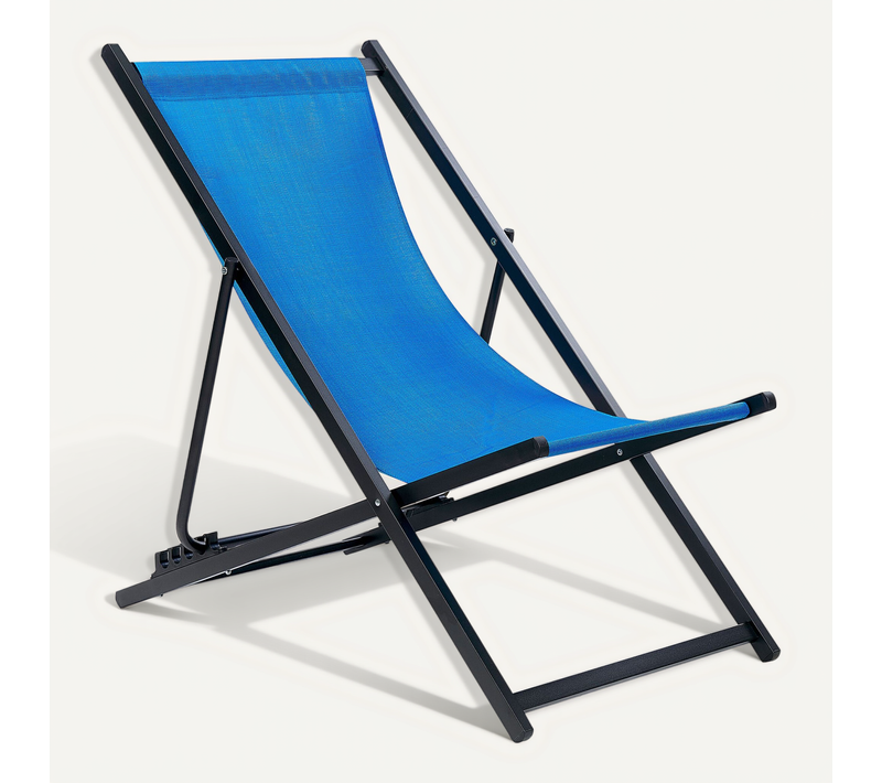 Chaise Longue Métal Bleu Locri Ii
