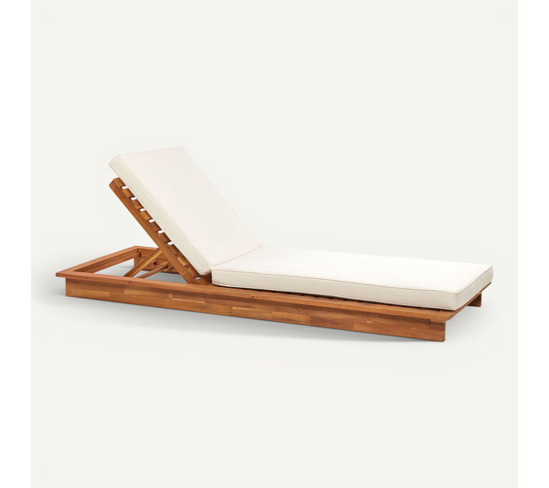 Chaise Longue Bois Bois Clair Granari