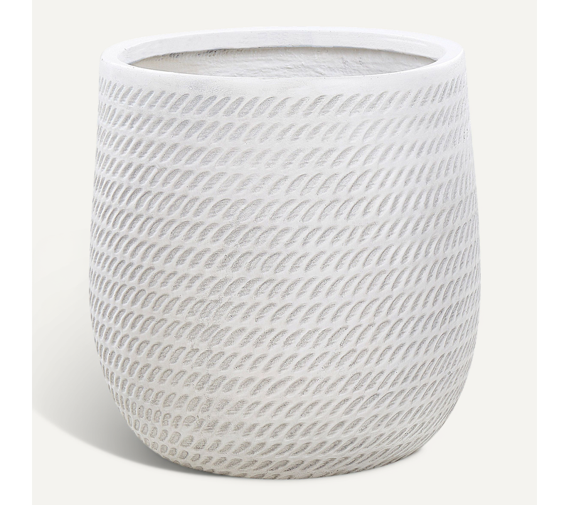 Cache-pot Livadia 39 Cm Blanc Cassé