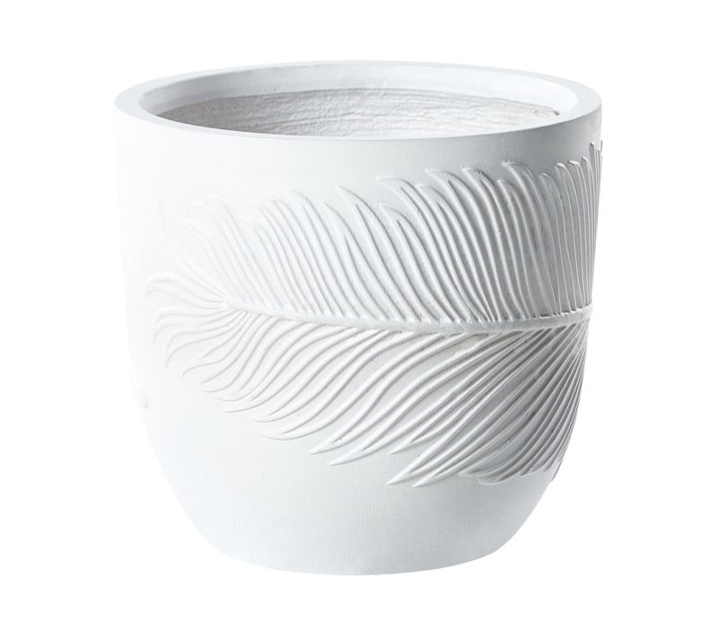 Cache-pot Ftero 35 x 33 Cm Blanc Cassé