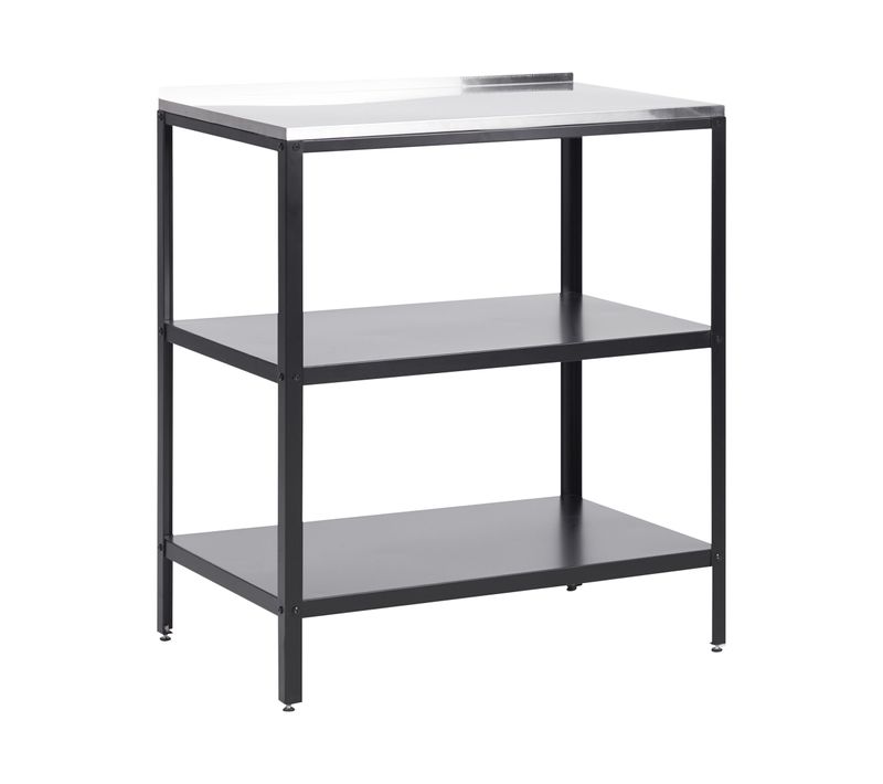 Ilot De Cuisine Extérieure Vilama Métal Noir