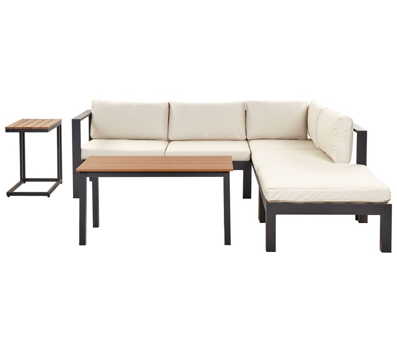 Set De Salon Aluminium Beige Messina