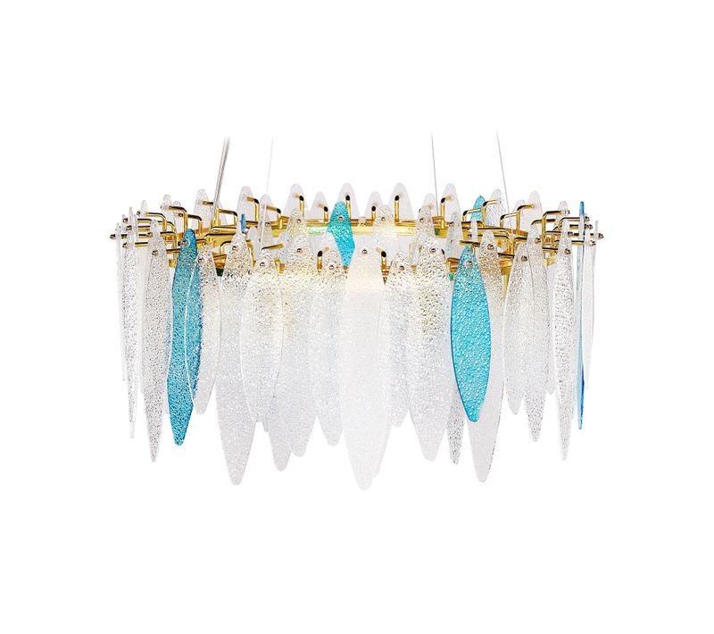 Lustre Malacca Verre Multicolore