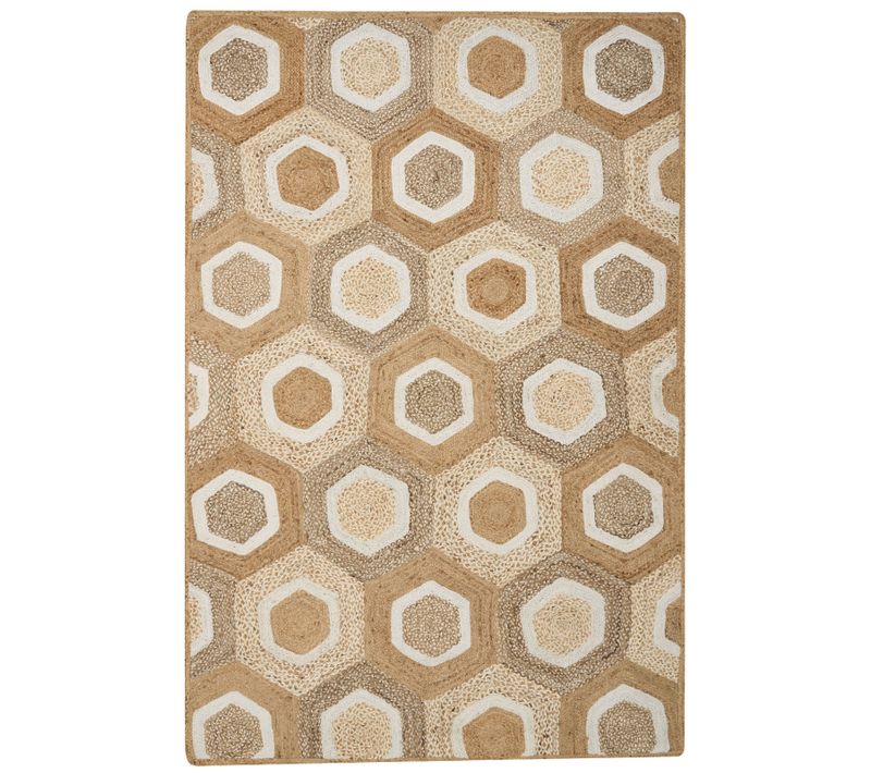 Tapis En Jute Beige 200 X 300 Cm Basoren