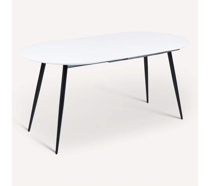 Table à Manger Extensible Blanche 120/160 X 80 Cm Staverton