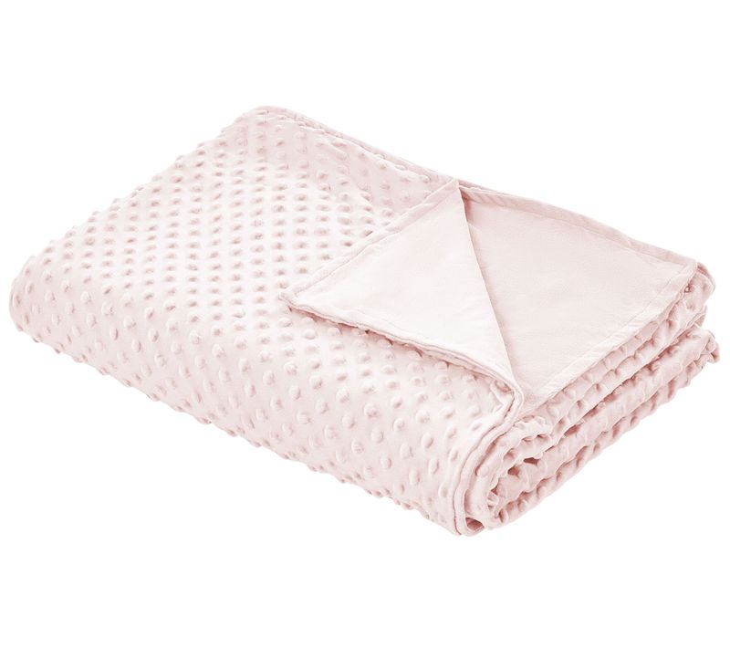 Housse De Couverture Lestée 120 X 180 Cm Rose Callisto