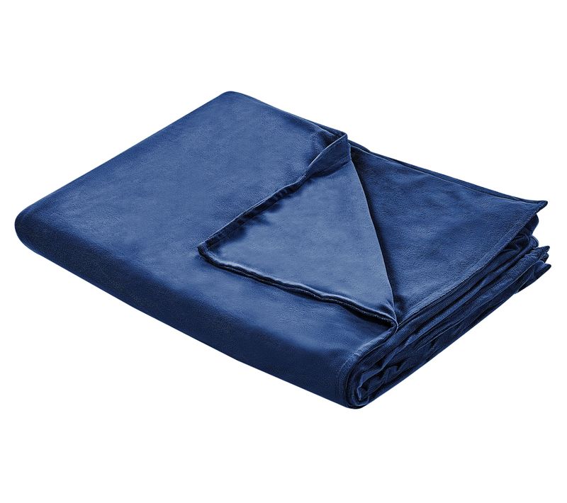 Housse De Couette Bleu Marine 135 X 200 Cm Rhea