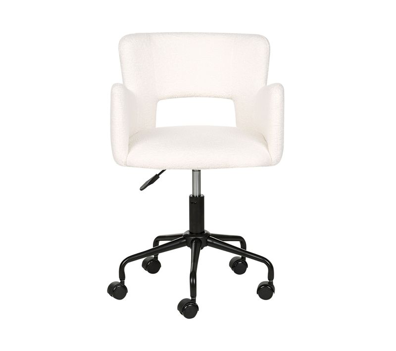Chaise De Bureau Bouclé Blanc Cassé Sanilac