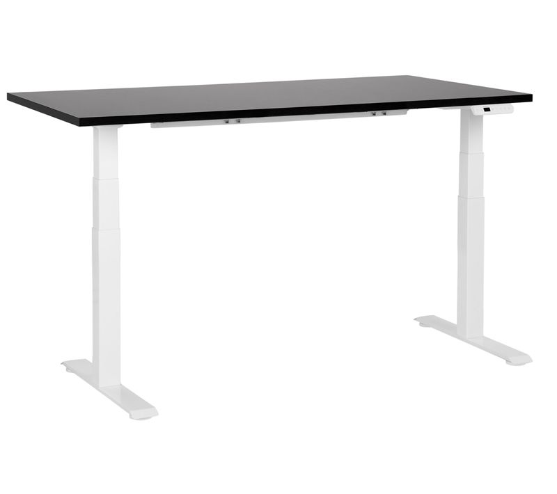 Table à Hauteur Ajustable Électrique 160 X 72 Cm Noir Destines
