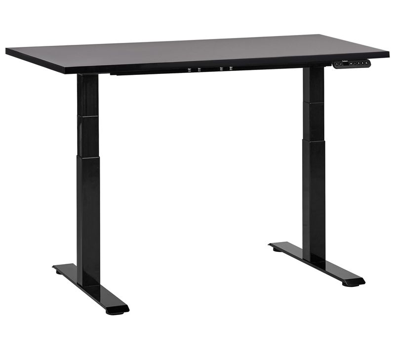Table à Hauteur Ajustable Électrique 120 X 72 Cm Noir Destines