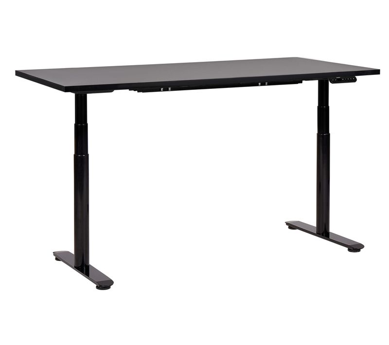 Table à Hauteur Ajustable Électrique 160 X 72 Cm Noir Destin Iv