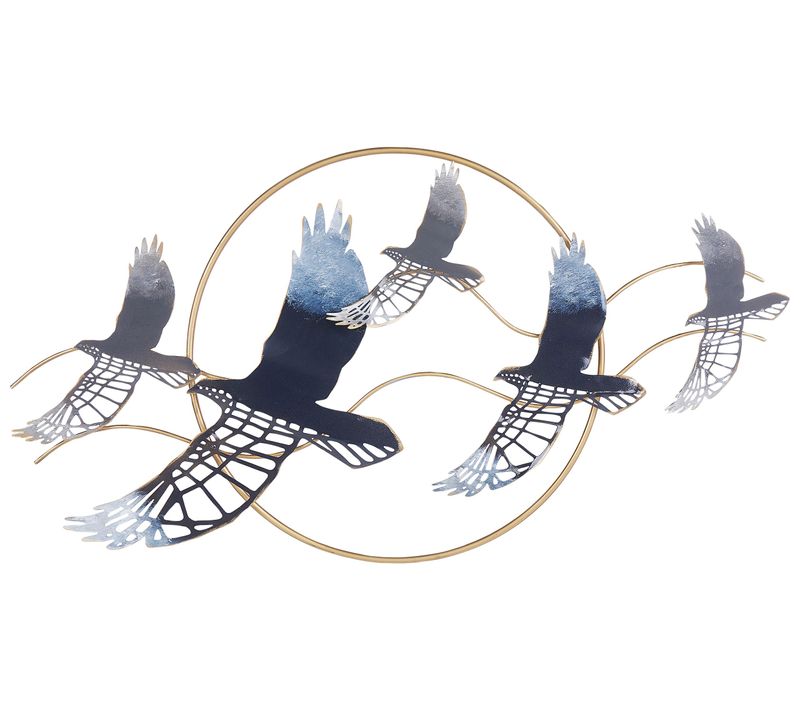 Décoration Murale Forme Oiseaux Multicolore Tellurium