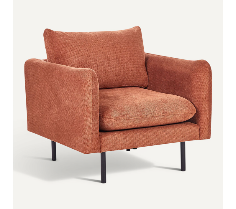 Tissu Chenille Fauteuil Marron Doré Vinterbro