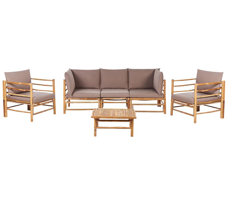 Set De Jardin Bambou Taupe Cerreto