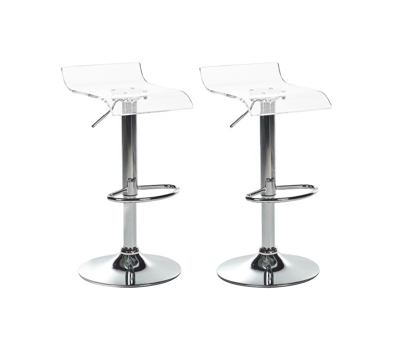 Tabouret Rotatif Set De 2 Transparent Neum