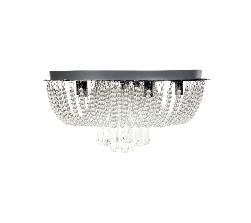 Lustre Dornas Cristal Argenté