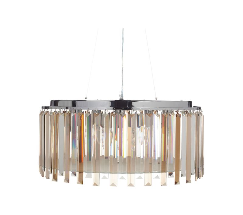 Lustre Lameira Verre Argenté
