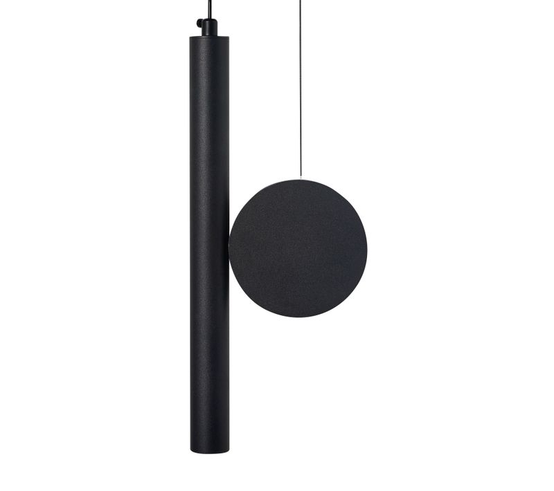 Lampe LED Suspendue Damas Métal Noir